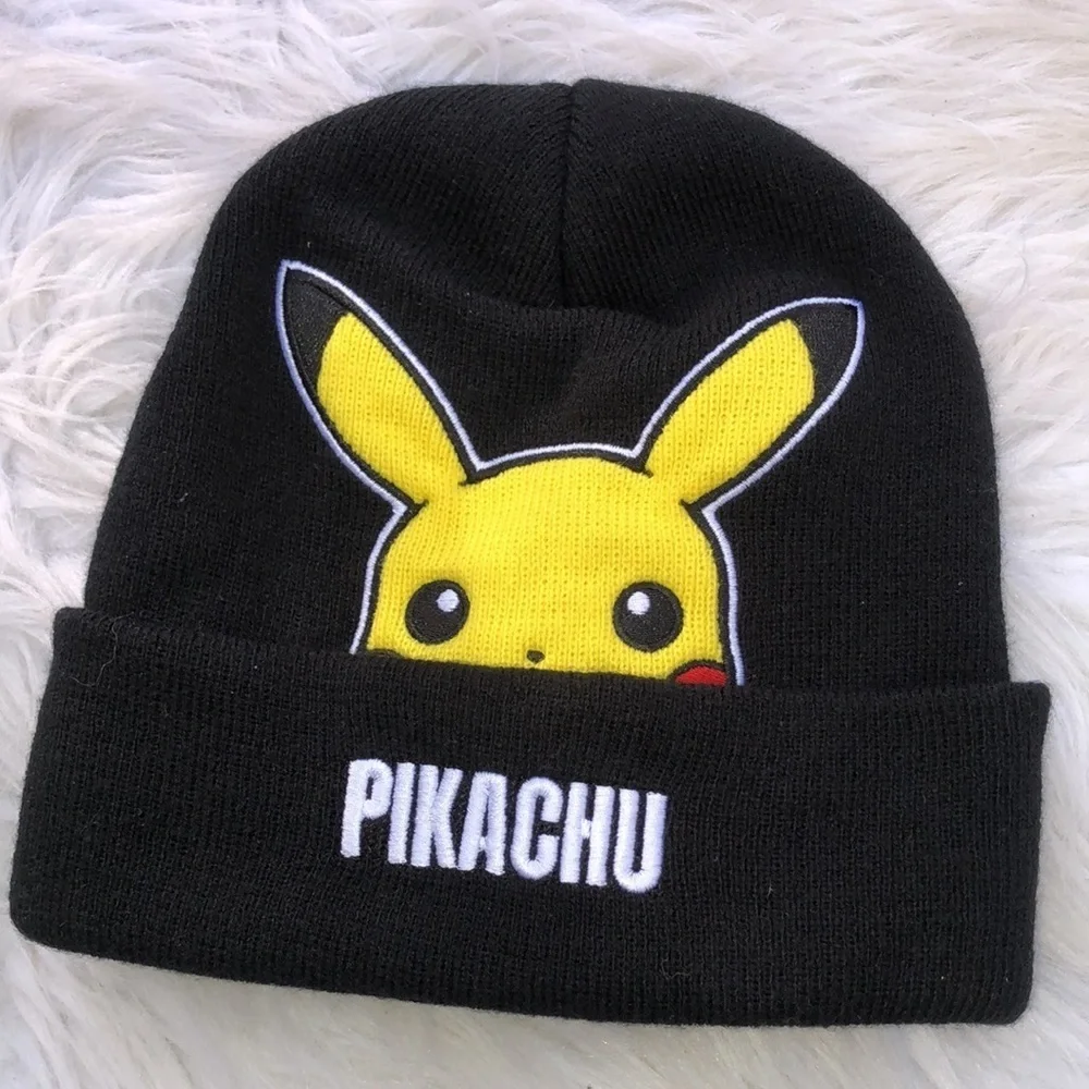 Pokémon Pikachu Black Beanie Hat